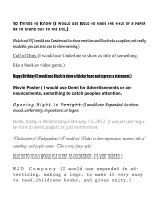 declaration of independence italics or quotation marks