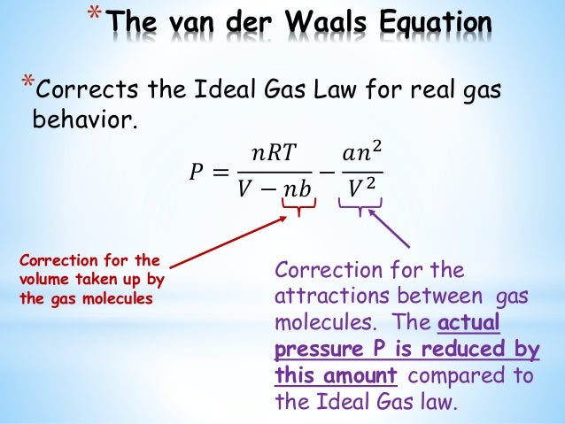 real gases vs ideal gases