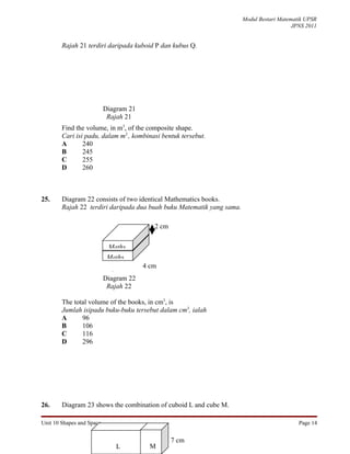 Unit 10 shapes and space