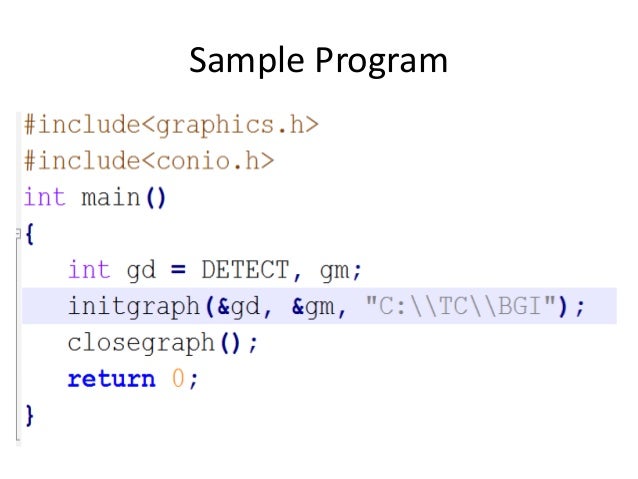 Graphics in C programming