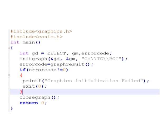Graphics in C programming