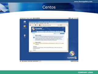 COMPANY LOGO
www.themegallery.com
Centos
 