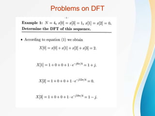 Problems on DFT
 