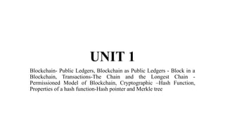 UNIT 1 (1).pptx of block chain technologies | PPTX