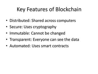 blockchain and characteristics of block chain.pdf