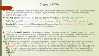 Comprehensive Fundamentals of the Internet and Web Technologies | PPTX