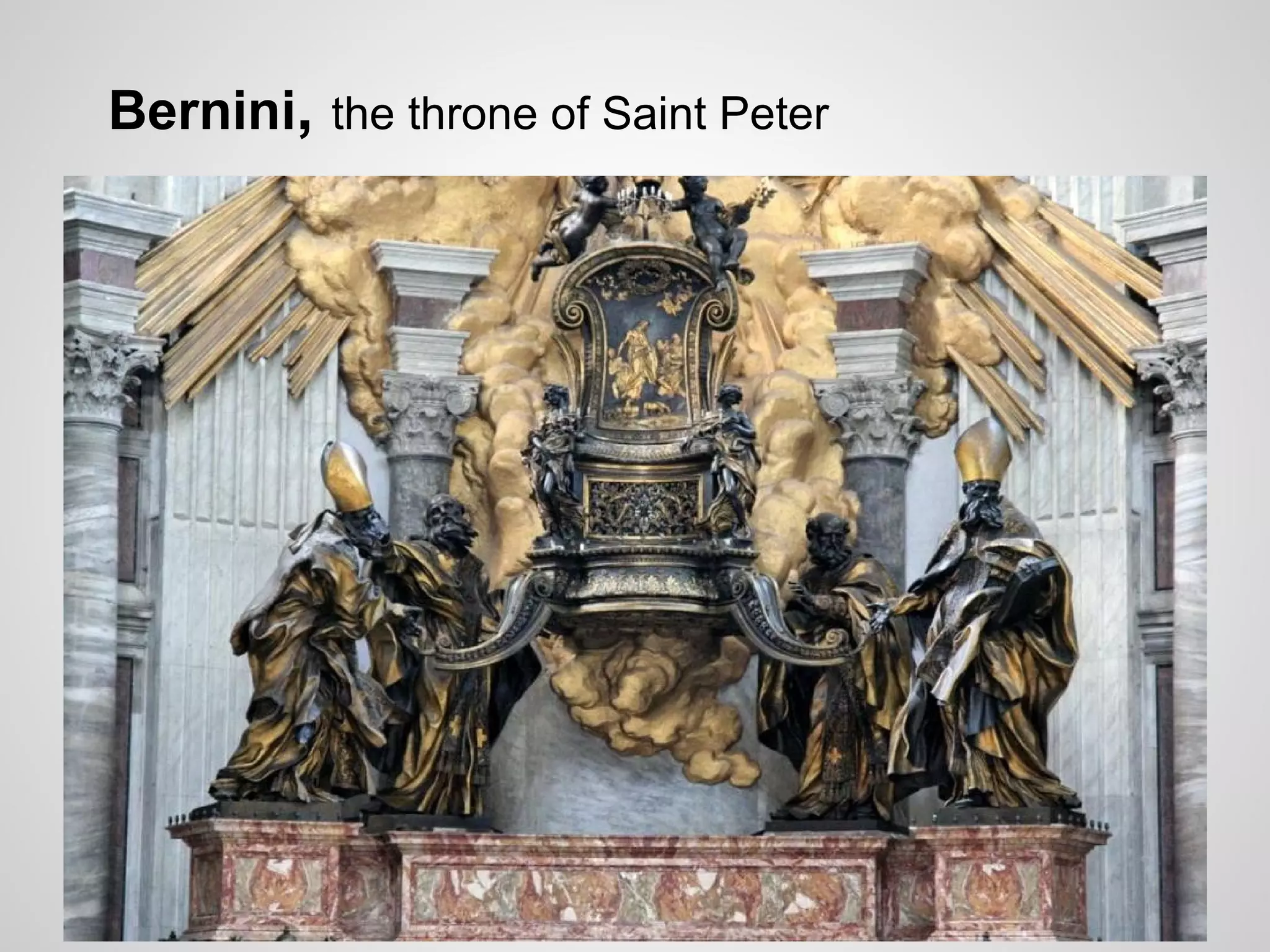 Bernini, the throne of Saint Peter
 