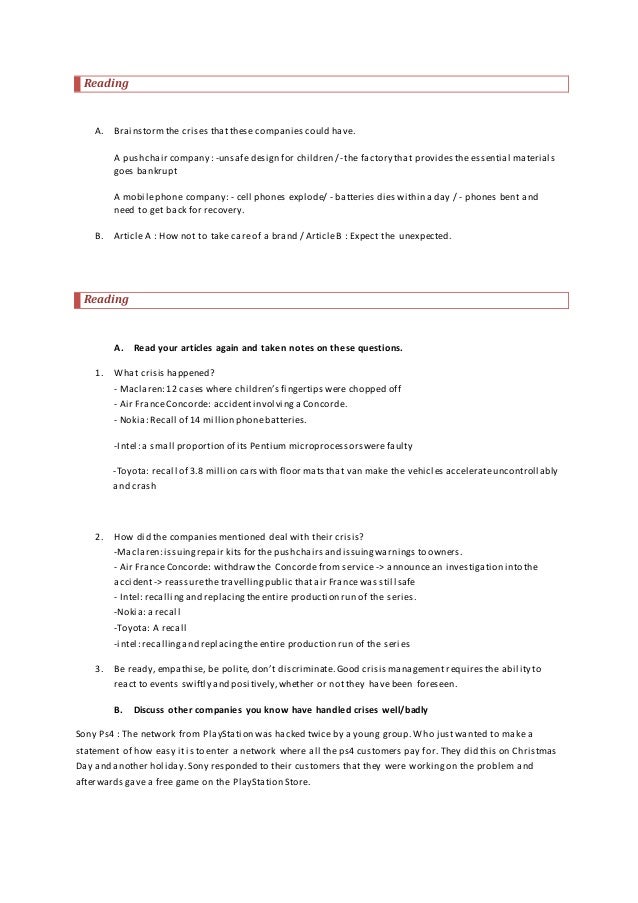 unit 11 crisis management