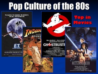 Pop Culture of the 80s Top in Movies 