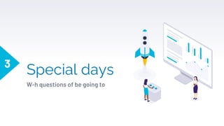 Special days
W-h questions of be going to
3
 