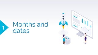 Months and
dates
1
 