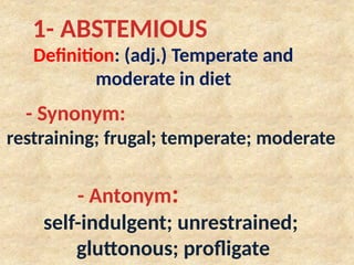 Unit 11 set b.pptx vocabulary ppt for grade 11 | PPTX