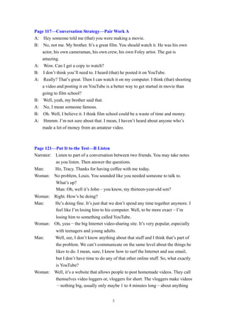 Unit 12 audio script | PDF