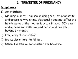 Pregnancy and discomfort during pregnancy