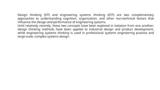 Design Thinking - Introduction Chapter 1 | PPT