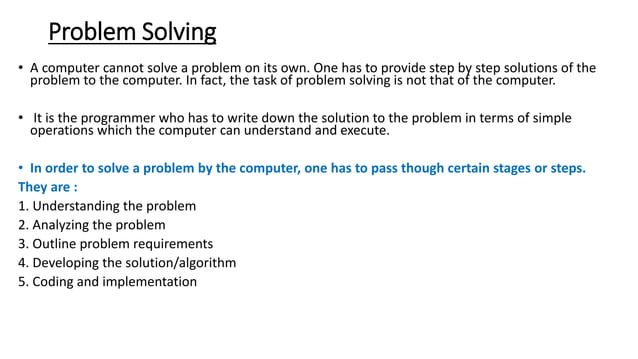 C LANGUAGE-FLOWCHARTS,PSEUDOCODE,ALGORITHMS APPROCHES | PPT