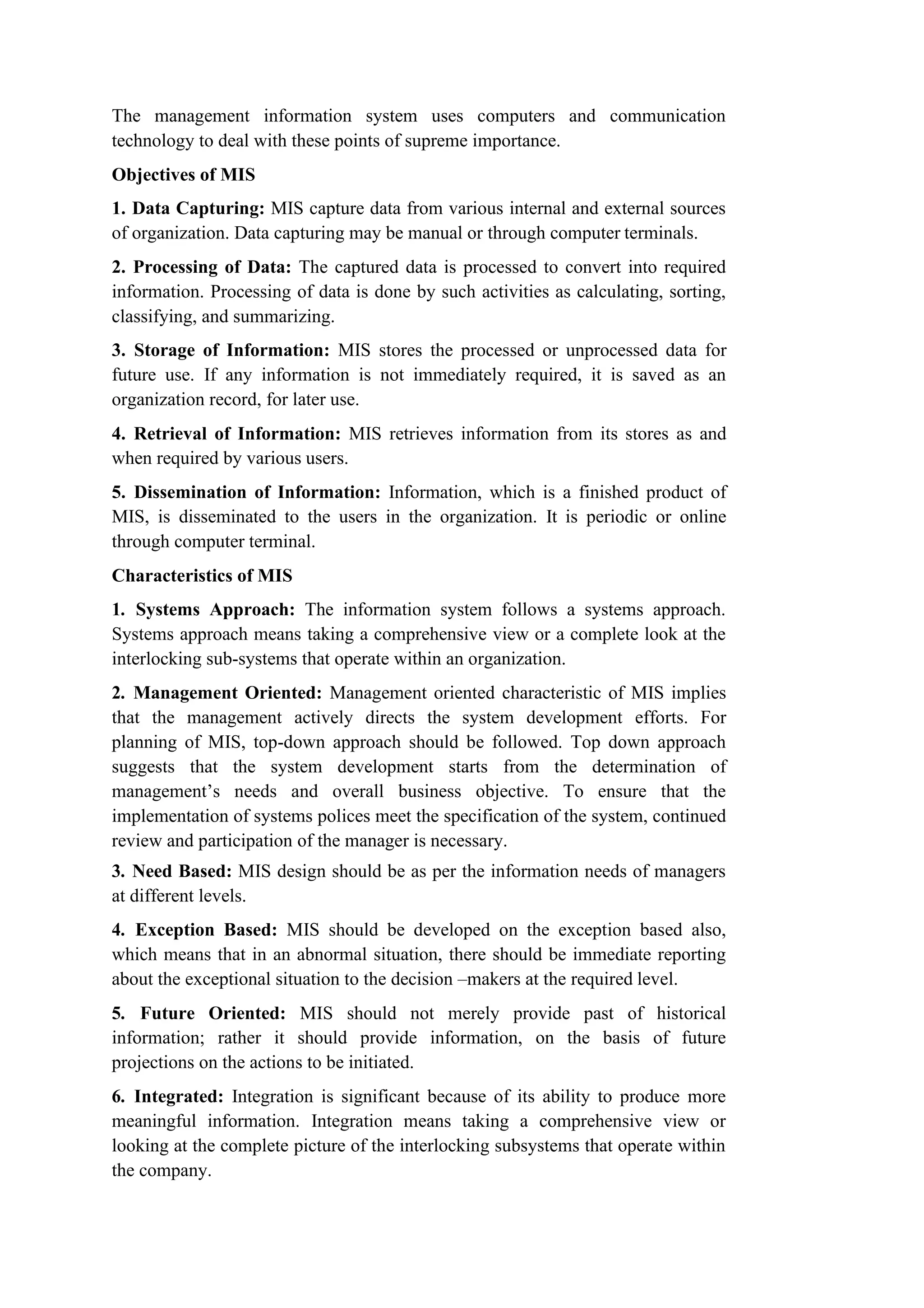 Management Information and Computer Application | PDF
