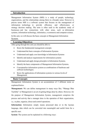 Management Information and Computer Application | PDF