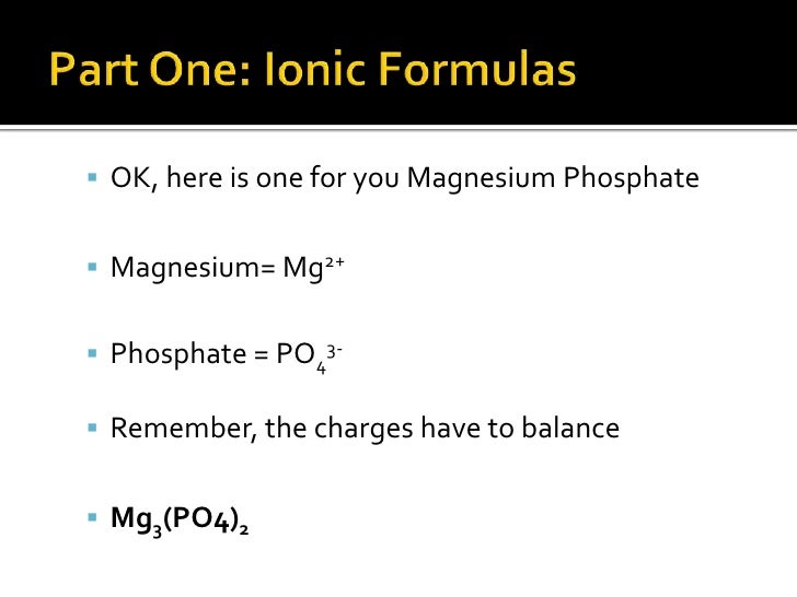 Unit 12 Chemical Naming And Formulas