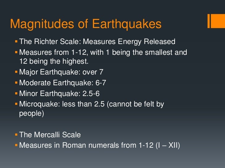 the advantages of the richter scale over the mercalli scale Earth science activity #5 all grades 4 and up the mercalli scale the richter scale moment magnitude has many advantages over other magnitude scales. the advantages of the richter scale over the mercalli scale Earth science activity #5 all grades 4 and up the mercalli scale the richter scale moment magnitude has many advantages over other magnitude scales.