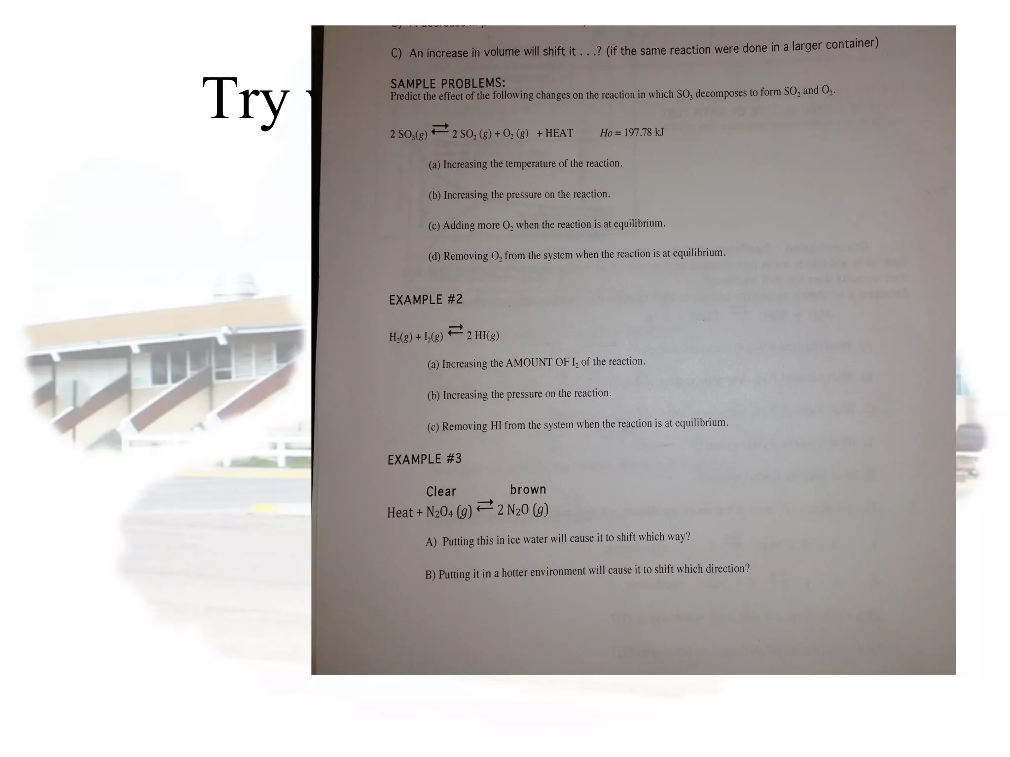 Try worksheet examples
 