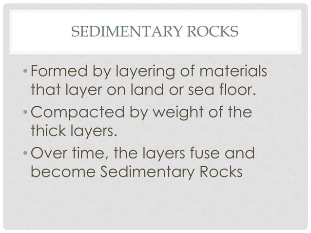 Unit 12 rock types | PPT
