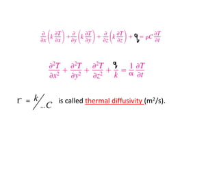 General Heat Conduction Equation | PDF