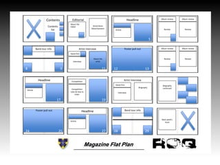 ROQ magazine will be produced weekly and will consist of 32 pages.
1 2 3 4 6 7
10 14 15
16 18 20 21 22 23
26 30
Contents
Contents
list
Editorial
About the
Editor Grind Store
Advertisement
Album review
Article
5
Review
Headline
Review
Album review
Band tour info
Artist Interview
Interview
Stand first
About the
artist
11
Poster pull out
1312
Album review
Review Review
Album review
Article
Headline
Competition
rules & how to
enter
Competition
17 19
Artist Interview
Interview
Stand first
Biography
Biography
continued
Poster pull out
2524
Article
Headline
27
Next week’s
issue
28 29
Band tour info
8 9
 