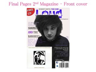 Final Pages 2nd Magazine – Front cover
 
