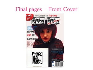 Final pages – Front Cover
 