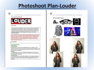 Photoshoot Plan-Louder
 