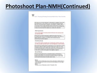 Photoshoot Plan-NMH(Continued)
 