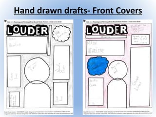 Hand drawn drafts- Front Covers
 