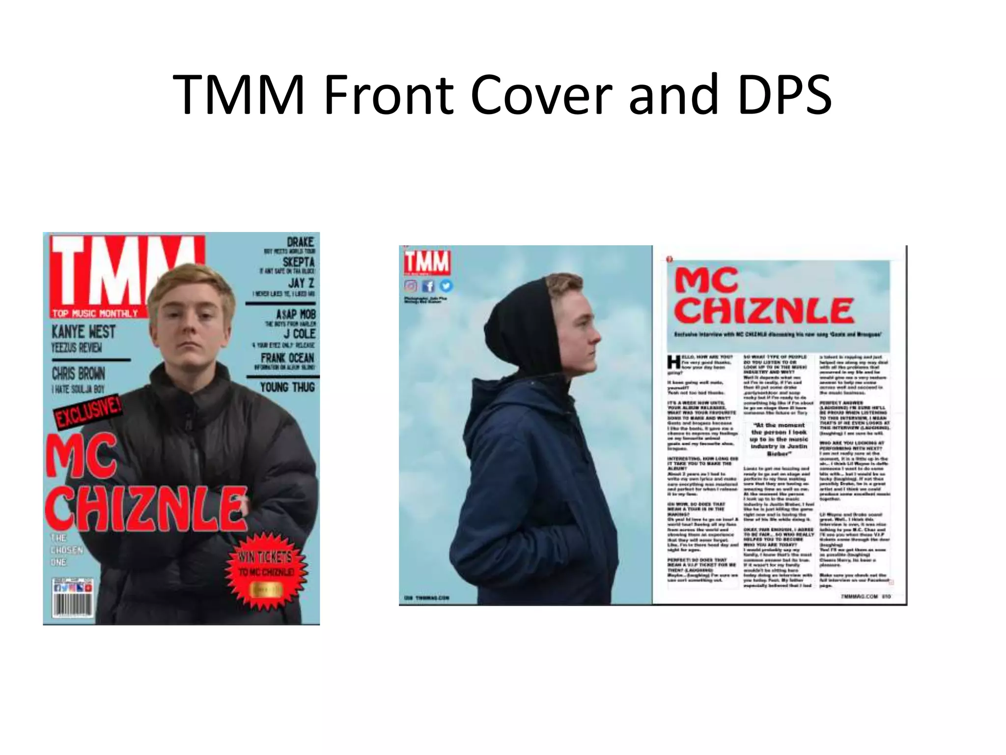 TMM Front Cover and DPS
 