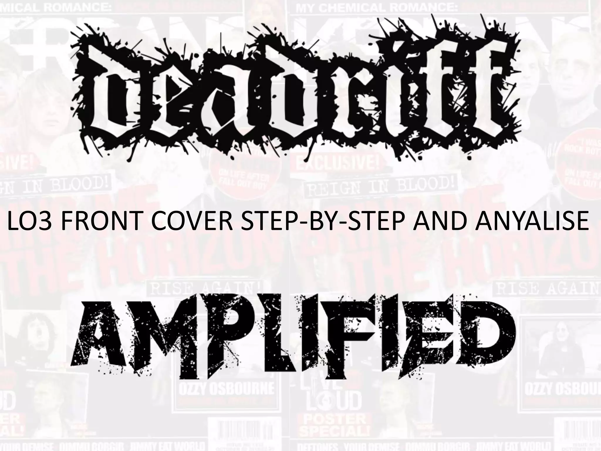 LO3 FRONT COVER STEP-BY-STEP AND ANYALISE
 