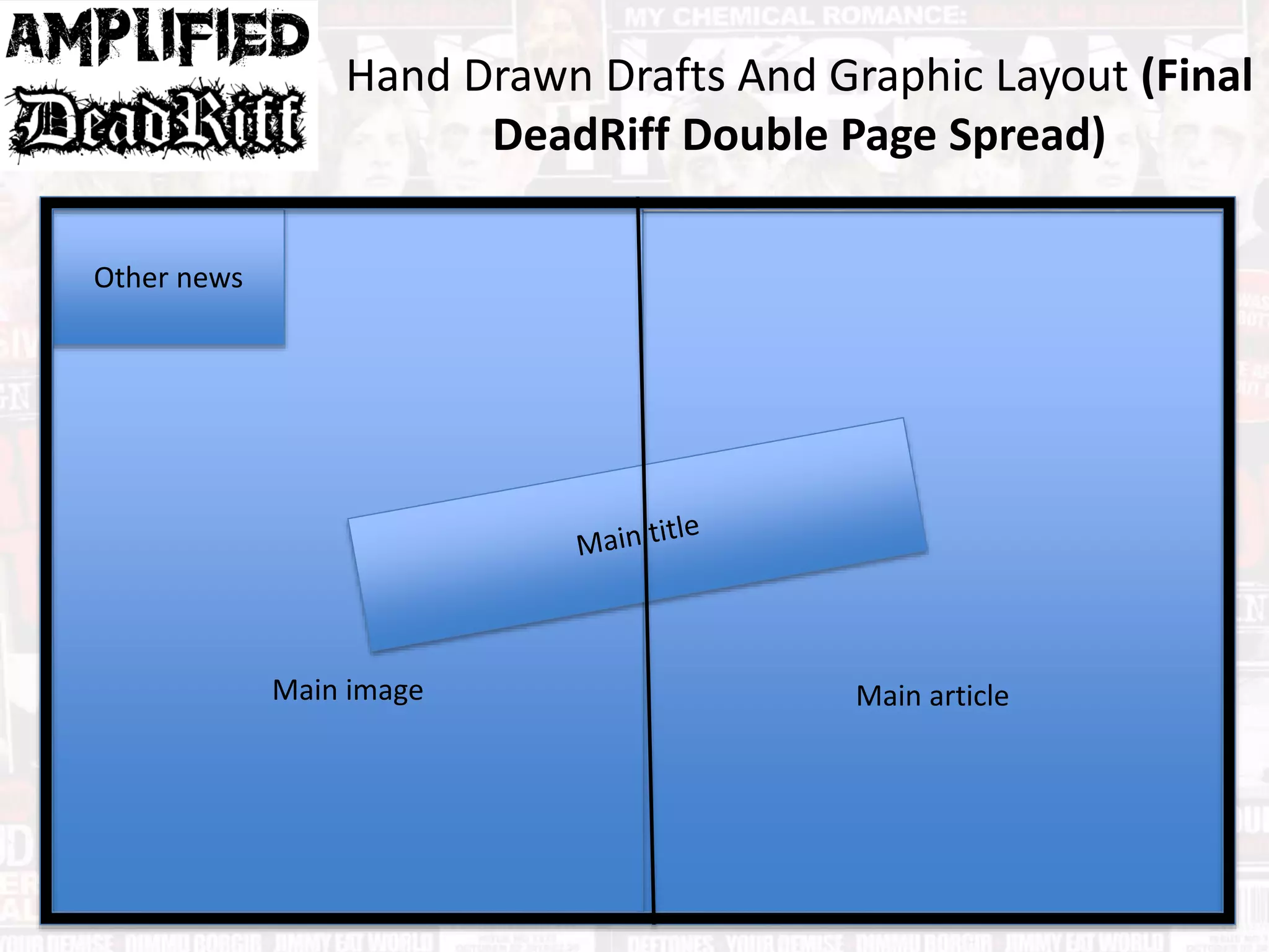 Hand Drawn Drafts And Graphic Layout (Final
DeadRiff Double Page Spread)
Main articleMain image
Other news
 
