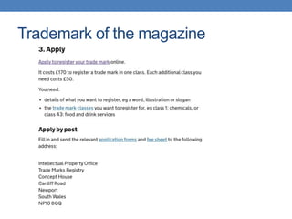 Trademark of the magazine
 
