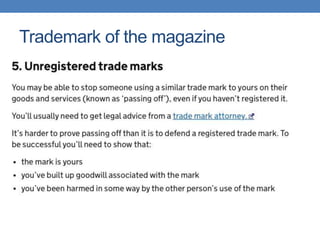 Trademark of the magazine
 