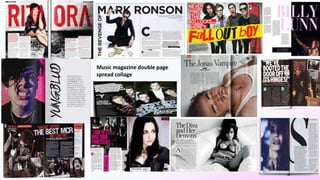 Music magazine double page
spread collage
 