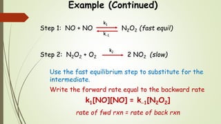 Chem 2 - Chemical Kinetics VII - Analyzing Reaction Mechanisms | PPTX