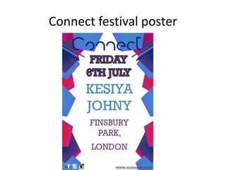 Connect festival poster
 