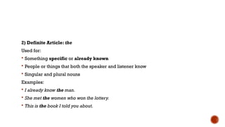 Something Definite Example UNIT 15 DEFINITE AND INDEFINITE ARTICLE.pptx