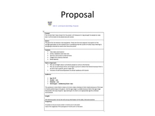 Proposal
 