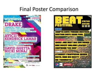 Final Poster Comparison
 