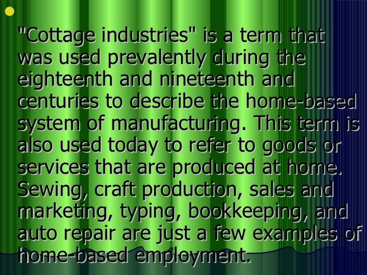 Types Of Industry And Textile Industry