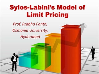 Sylos-Labini’s Model of
Limit Pricing
Prof. Prabha Panth,
Osmania University,
Hyderabad
 