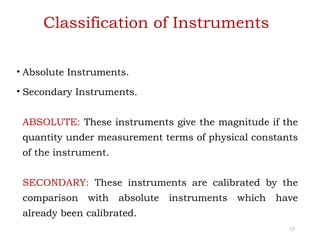 The quantity under measurement makes its first contact with the primary ...