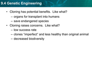  tracking genetically   modified cropsKEY CONCEPT DNA sequences of organisms can be changed.