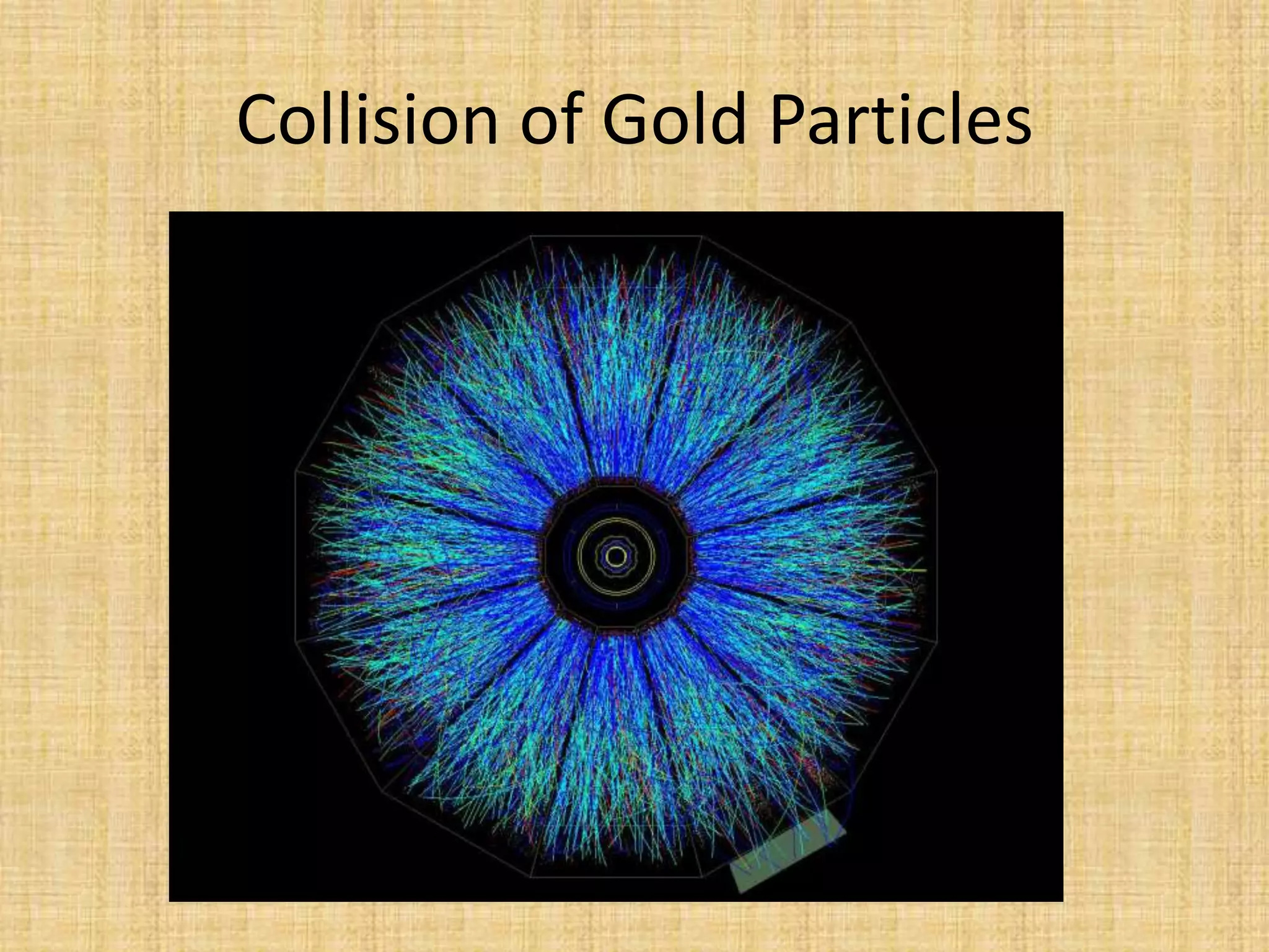 Collision of Gold Particles