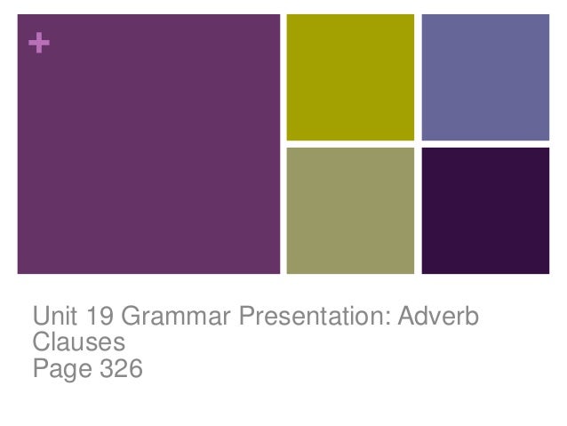 Unit 19 Grammar Presentation